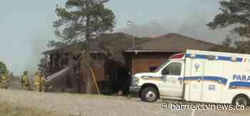 Barrie home slated for demolition goes up in flames