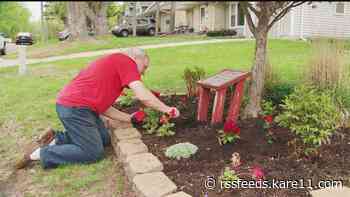 Father plants yearly garden for son killed by a distracted driver