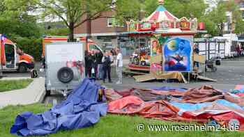 Hüpfburg kippt um - 14 verletzte Kinder