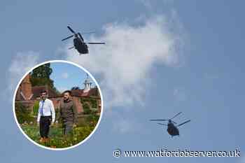 Chinook over Bovingdon 'may have carried President Zelensky'