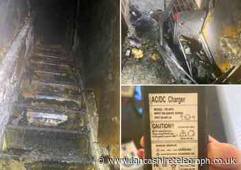 E-scooter battery fire rips through Accrington home