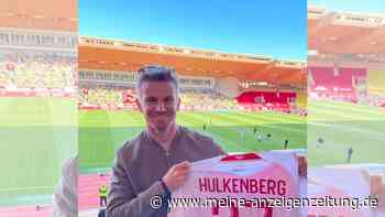 Nico Hülkenberg besucht Erstligaspiel – und bekommt Trikot von Wahlheimat-Klub