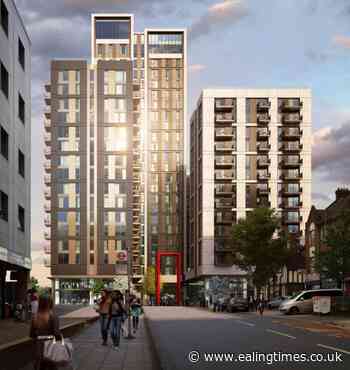 Topping-out of former Elizabeth Arden site in North Acton