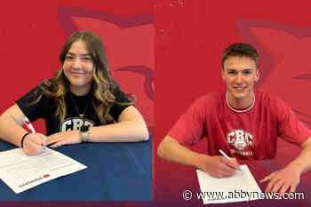 Pair of Abbotsford students sign with CBC Bearcats volleyball teams