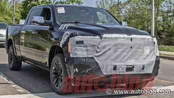 Spy shots suggest 2025 Ram 1500 refresh, possible passenger screen