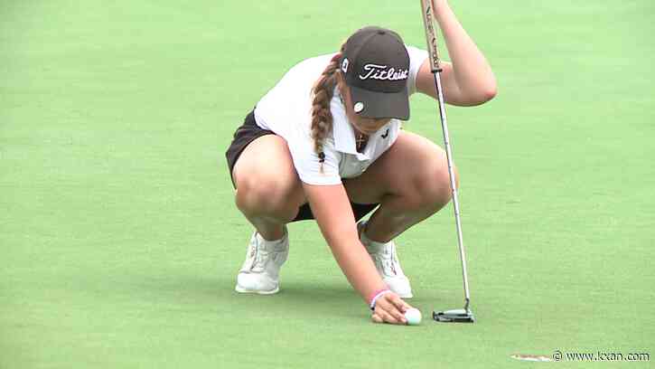 Vandegrift takes 3-shot lead into final day of 6A girls golf tourney, defending champ Givens tied for 1st