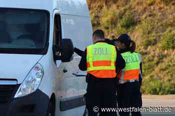 Großeinsatz des Zoll auf der A44 bei Bad Wünnenberg