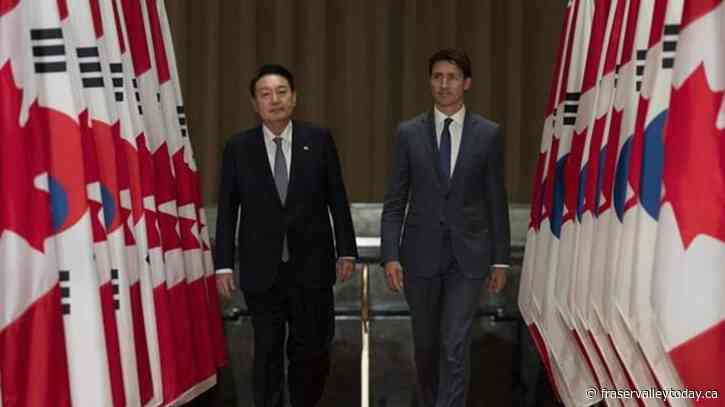 Trudeau in South Korea to talk global and energy security, youth mobility program
