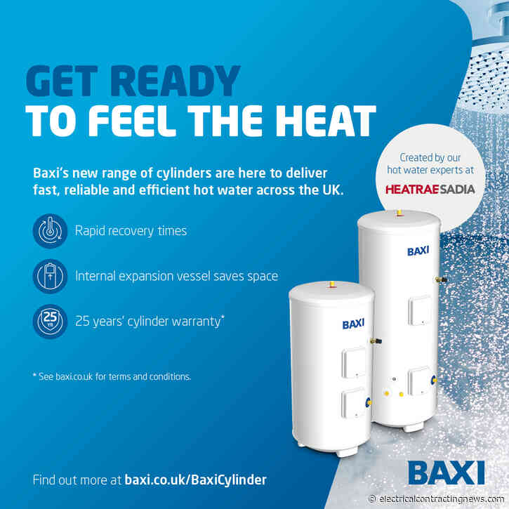 New Baxi cylinder range gives installers wider choice