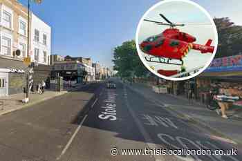 Air ambulance rushes man to hospital after Dalston flat fire