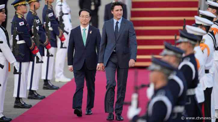 Trudeau in South Korea to talk global and energy security, youth mobility program
