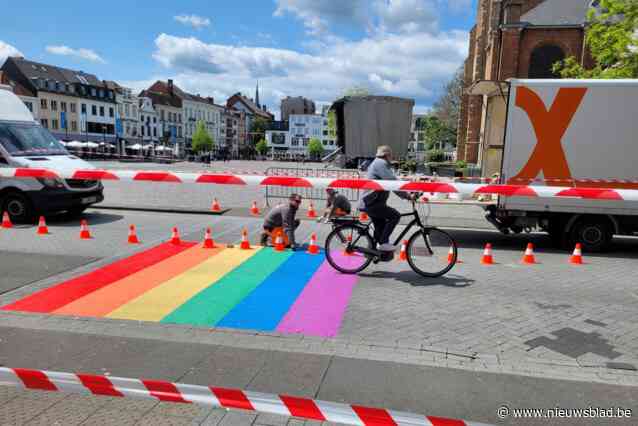 Regenboogpad keert terug op de Grote Markt