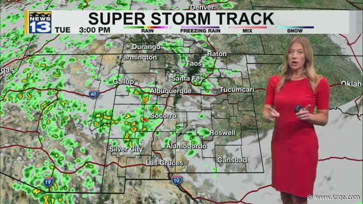 More isolated showers and storms around New Mexico Tuesday