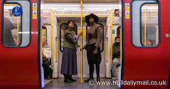 London commuters baffled as Gunpowder Plot conspirators ride the tube