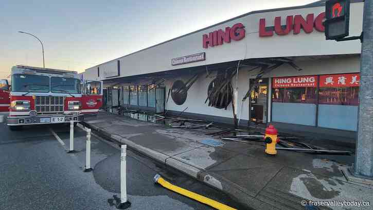 Fire breaks out at Chinese restaurant on Young Road in Chilliwack early Tuesday