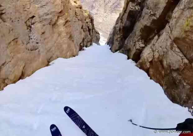 Tristan Brown Sends Terminal Cancer Couloir In Spring Snow