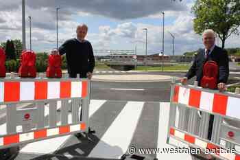 Stadt Delbrück gibt Freigabedatum für Minikreisverkehr an der Rietberger Straße bekannt