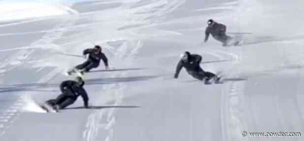 Synchronized Groomer Skiing Is The Definition Of Satisfying