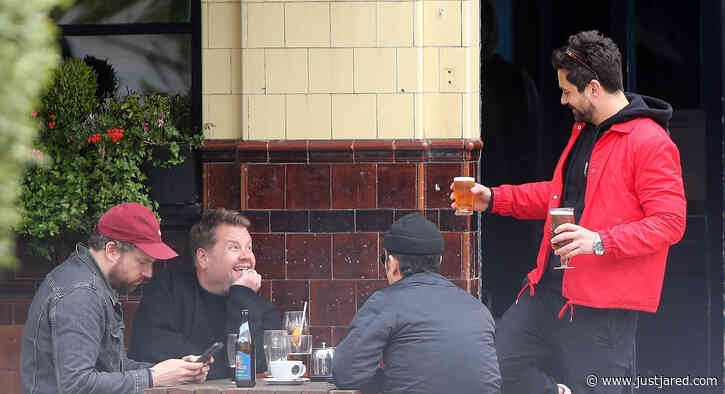 James Corden Spotted Hanging Out with Justin Theroux & Dominic Cooper in London!