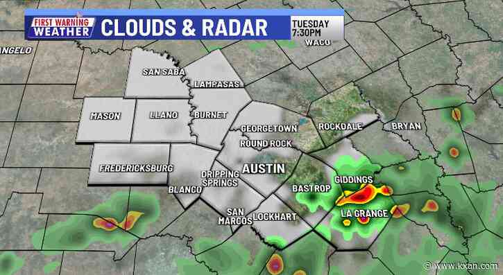 Isolated heavy downpours this evening, then drier weather returns