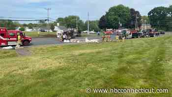 Route 20 in East Granby Reopens After Tractor-Trailer Rollover Crash