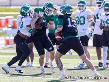 CFL Riders' training camp: Pads on, game on, as intensity ramps up