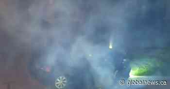 Video captures suspected impaired driver pulled from smoking Markham, Ont. car