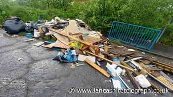 Rubbish dumped on Mount Pleasant in Blackburn