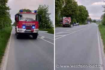 In Nieheim brennt ein Auto