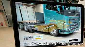 App mit Augmented Reality für Rettungskräfte am E-Lkw