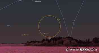 See the moon meet up with elusive Mercury in a conjunction today