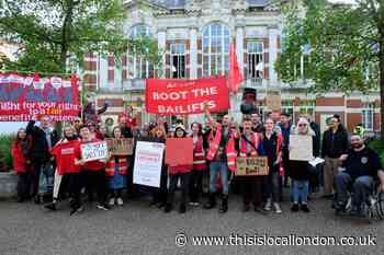 Haringey Council told to 'give bailiffs the boot' at protest