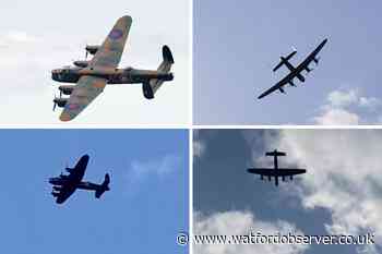 Lancaster bomber over Hertfordshire for Dambusters anniversary