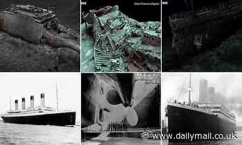 Titanic: Photos show luxury liner before and after fatal sinking