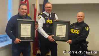 Police officer and citizen receive lifesaving citation for brave water rescue