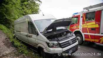Fotos vom Unfall auf der Umleitungsstrecke bei Teisendorf
