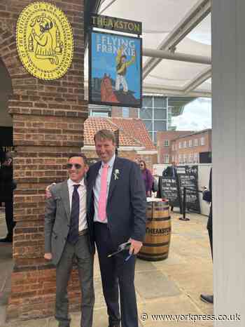 Frankie Dettori invited to open Theakston bar at York Racecourse
