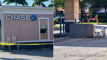 Suspects Rip Out ATM From Chase Bank in Kendall: Police