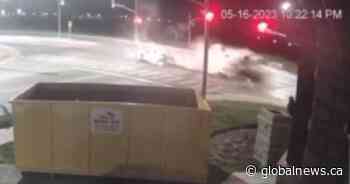 Shocking video shows violent Brampton crash; victims expected to survive