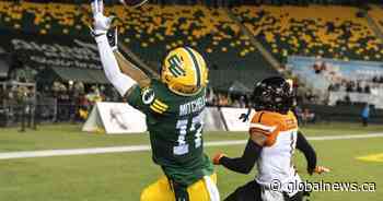 Edmonton Elks’ Dillon Mitchell looking to become just 4th CFL receiver to hit 2,000 yards