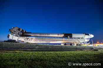 SpaceX rolls rocket to pad for Sunday's Ax-2 private astronaut launch (photos)