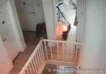 E-scooter exploded when charging in Harlesden kitchen