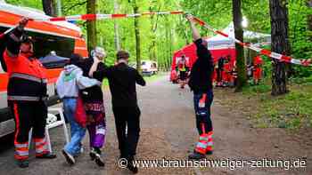 Braunschweig: Notversorgungszelt am Prinzenpark aufgebaut