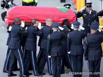 Thousands pay tribute to OPP officer killed on the job in Bourget shooting