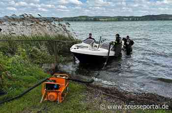 FW-Radolfzell: Ölwehreinsatz - Motorboot mit Wasser vollgelaufen