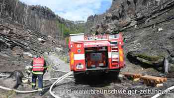 Waldbrand in Tschechien nahe der deutschen Grenze