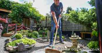 Take a look at the stunning Japanese zen garden created by a Bristol dad