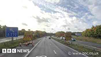 M3: Van driver dies in broken-down lorry crash near Winchester