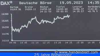 Rekordhoch: Fast 16.300 Punkte: Dax klettert auf höchsten Stand seiner Geschichte