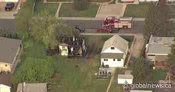 West Edmonton fire destroys one home, causes evacuation of another